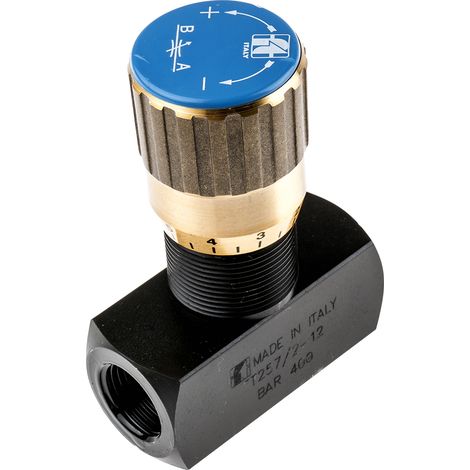 Vanne de régulation du débit hydraulique RS PRO, G 1/2, 400 bar Bars ( Prix pour 1 ) (1/2)