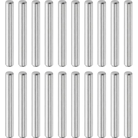 20 Pcs Goujons Cylindriques 5 mm x 40 mm, Goujons Acier Inoxydable 316L Éléments Fixation Étagère Tige Goujon Éléments Fixation Métalliques Étagère Ton Argenté (1/5)