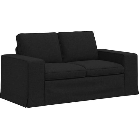 Canapé Noir 162 x 80 x 82 cm tissu vidaXL (1/5)