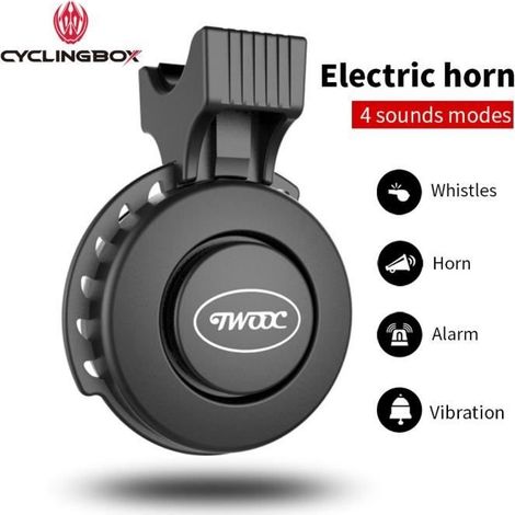 Unsichtbare Fahrradklingel – USB-aufladbar – 120 dB – Wasserdicht – 3 Alarmmodi (1/4)