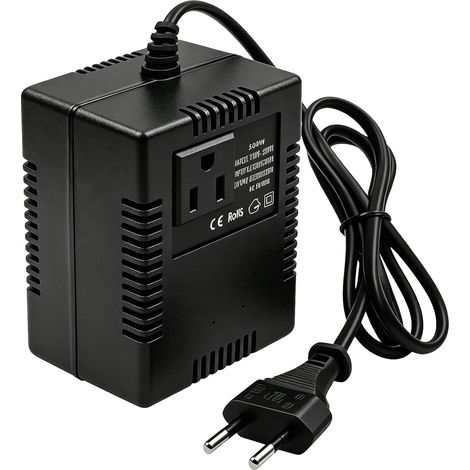 Convertisseur de Tension 220V vers 110V 300W Transformateurs Abaisseur, Transformateur de Puissance, Adaptateur de Prise de Voyage, Convertisseur de Prise UE pour Charger Téléphones Portables Rasoirs (1/5)