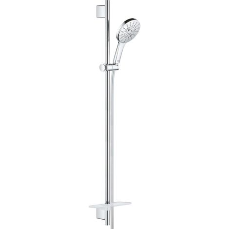 Grohe Rainshower SmartActive - Set doccetta 130 9,5 l/min, 3 getti, asta 90 cm e flessibile, cromo 26548000 (1/5)
