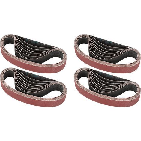 Ring-shaped abrasive belt, 3/8x14 inch, 10x355mm, aluminum oxide abrasive set for woodworking, grit 150 180 240 320 (1/2)