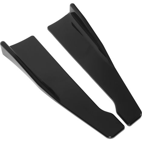 Pièces de rechange pour kit carrosserie : pare-chocs arrière, aileron arrière, aileron de pare-chocs avant et ailerons inférieurs gauche et droit (35 cm), compatibles avec Seat Leon A3, A4 et A6, noir (1/5)