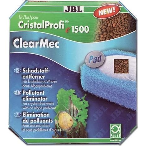 Mantenimiento de agua jbl clear mec plus pad eliminación algas nitratos
