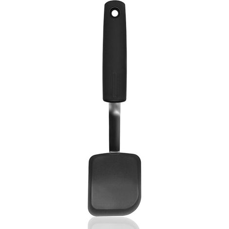 Lntyq Spatule flexible en silicone - Spatule de cuisine antiadhésive en silicone thermorésistant - Silicone, Acier inoxydable, Noir, 30 cm