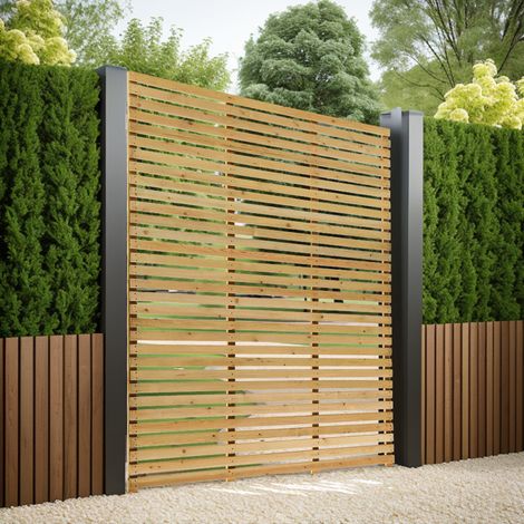 180x210cm Garden Wood Fence Gate (1/5)
