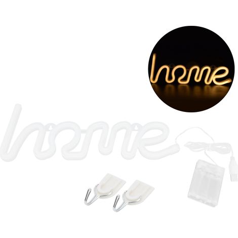 Lumière LED Néon USB, Alimentée par Batterie, Décoration Lumineuse pour Chambre ou Bar, Couleur Chaude (1/5)