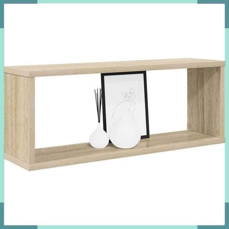 807142 étagères murales cube 2 pcs Chêne sonoma Bois d’ingénierie (1/5)