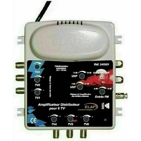 ELAP AMPLIFICATEUR DISTRIBUTEUR PROFESSIONNEL 2 ENTREES 6 SORTIES REF 341051 HDME (1/2)
