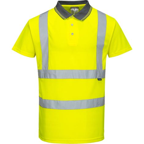 Polo Haute Visibilité S477 Jaune TS Portwest (1/2)