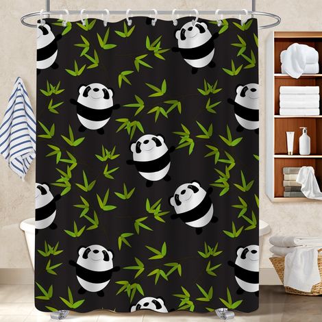 Rideau de douche 180x180 montage sans perçage polyester pour salle de bain pour logement étudiant (1/5)