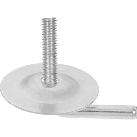 Screw-on pedestal fan, Silver iron, Stable base fixing, Universal replacement part
