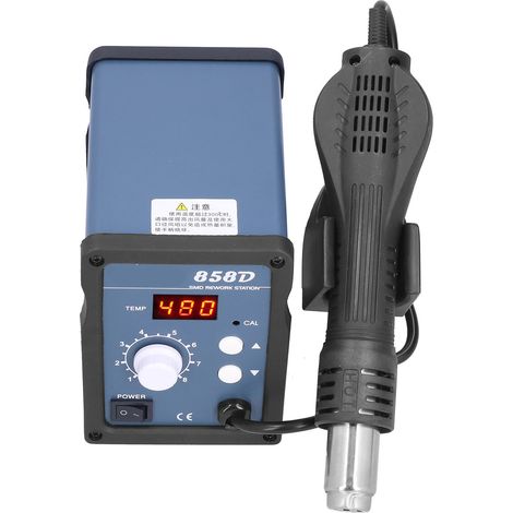 Entlötstation-Reparaturset mit einstellbarer digitaler Anzeige und Heißluftpistole für Heimwerker (EU-Stecker, 220 V Wechselstrom). (1/5)