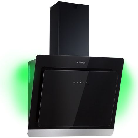 Klarstein Aurora Dunstabzugshaube, Dunstabzugshaube mit Filter, Dunstabzug mit 563m³/h Luftstrom, Kopffreie Küchendunstabzugshauben, Abzugshaube mit Wi-Fi, LED Lichter, Dunstabzugshaube 60cm Umluft