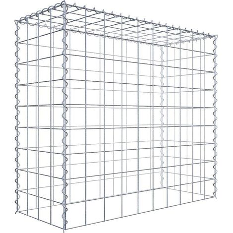 Gabiondeco - Gabion - Element de prolongation en hauteur 100 cm x 90 cm x 40 cm (L x H x P). maille 10 x 10 cm. Spirale. Attention : il manque une grille - Made in Ge... (1/5)