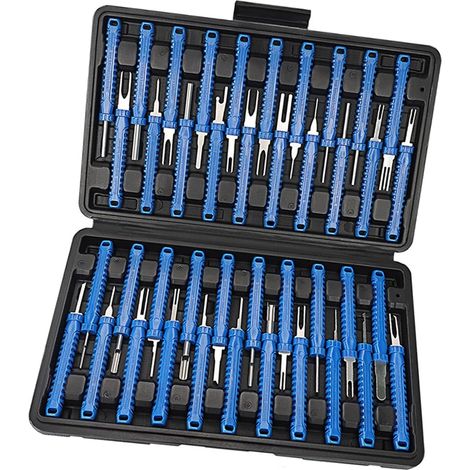 Lot de 41 outils d'extraction de terminaux automobiles et domestiques pour réparation électrique stable, boîtier moulé par soufflage (1/5)