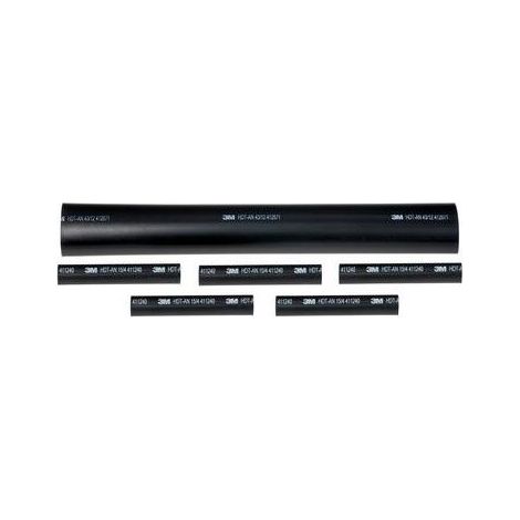 Manicotto per cavi 3m nero pacco 4 pezzi termorestringente