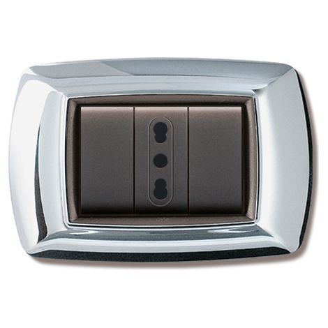 Placca Mylife 3 Moduli Cromo (Elettrocanali Cod. Ecl2983Cr)