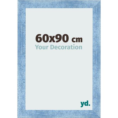yd. - Cadre photo 60x90 - Bleu Brillant Patine - MDF - Pisa (1/5)