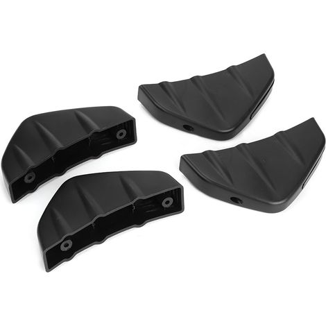 Diffuseur de pare-chocs arrière auto, 4 pièces, aileron spoiler lèvre universelle, accessoire tuning voiture, finition carbone, compatible divers modèles. (1/4)