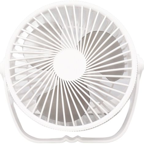Ventilateur solaire rond de 15 cm (6 pouces), ventilateur portable avec panneau solaire USB de 10 W pour le refroidissement et la ventilation (1/5)