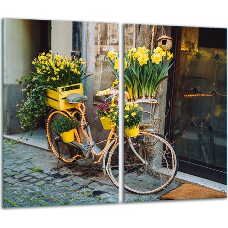 Schneidebrett aus Glas, 2x 30x52 Fahrrad (1/5)