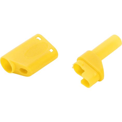 Lot de 20 fiches bananes 4mm isolées de sécurité, connecteur femelle 22.160 pour prise RC, boîtier jaune, compatible cosses et douilles (1/5)