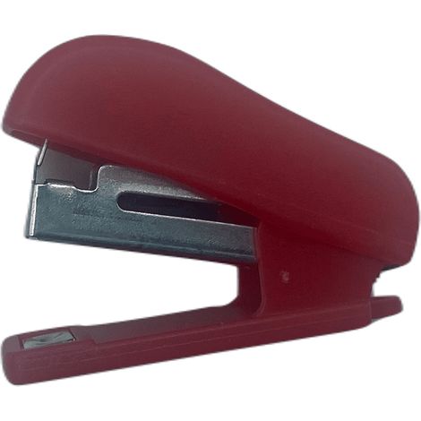 Grapadora mini con 100 grapas Rojo (1/3)