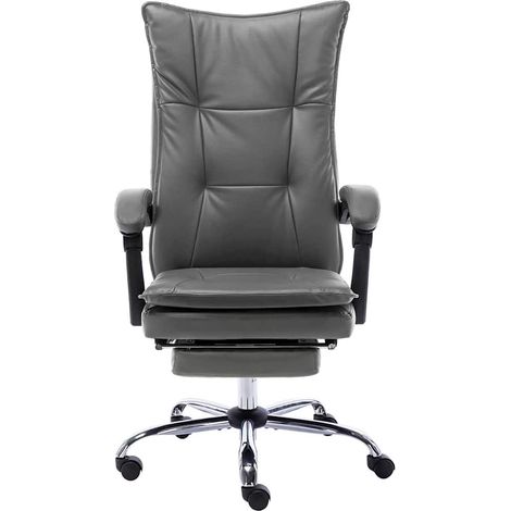 Maison Exclusive - Chaise de bureau Anthracite Similicuir (1/5)