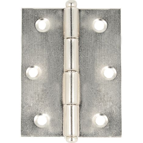 Cerniere pomoli sferici - 30 x 30 mm. - nichelato - 2 pz.