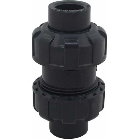royaluxe -Clapet anti retour a boule 20 25 32 40 50 63mm clapet piscine clapet antiretour anti refoulement pvc vanne soupape anti retour (Diamètre intérieur 40mm)- (1/5)