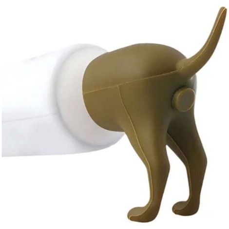 QORVA-Bouchon de dentifrice pour chien qui fait caca, bouchons de dentifrice pour chien qui fait caca, distributeur de dentifrice pour chiots qui font caca pour enfants (1/4)