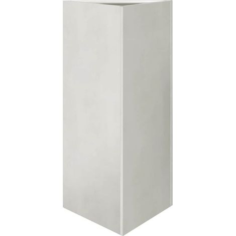 Maison Exclusive - Jardinière triangulaire 40x34,5x75 cm acier inoxydable (1/5)