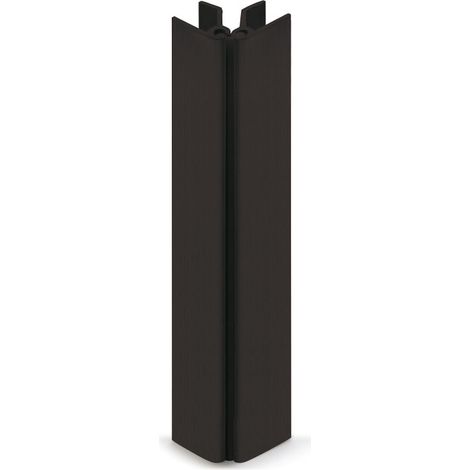 Zocalo Pvc-Alum Liso Negro Esquina Flexible 164