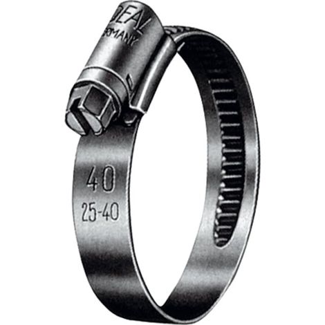 Riegler Schneckengewinde-Schl.schelle, Chromstahl (W2), 60 - 80 mm, 9 mm (1/2)