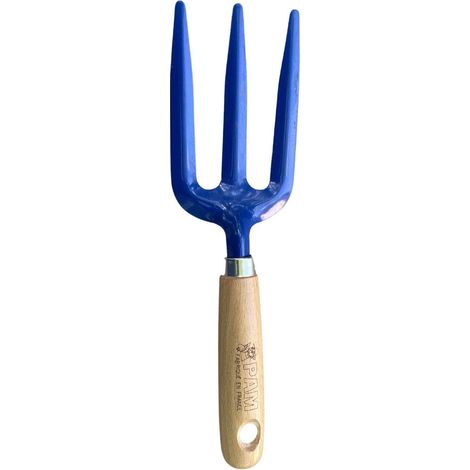 Fourche à fleur , petit outil de jardin en acier trempé, indéformable idéal pour jardinières et potagers en hauteur. Fabrication Française (1/4)