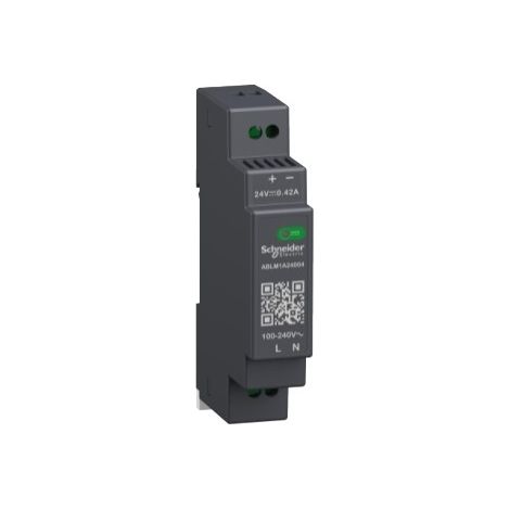 Schneider ABLM1A24004 Modicon ABL - switching power supply - 0.4A - 100 to 240VAC single/two-phase - 24VDC - PV: 02 - RL: 01