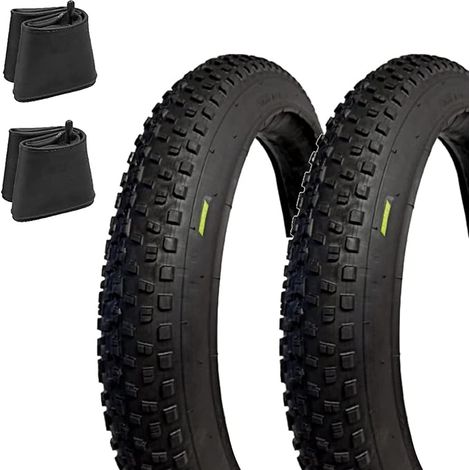2 COPERTONI + 2 CAMERE D'ARIA 26 X 4.00 FAT BIKE Ecovelo (1/4)