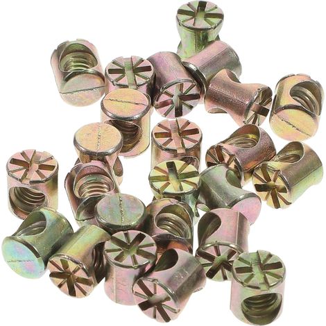 Artibetter Lot de 20 écrous cylindriques fendus pour meubles, à (1/5)