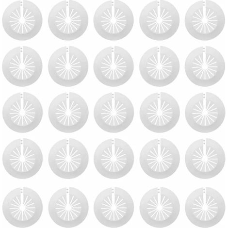 Cache Tuyau - Manchon De Protection Pour Tuyaux De 14 À 29 Mm - Rosace Radiateur En Plastique Blanc - Lot De 30 Pièces