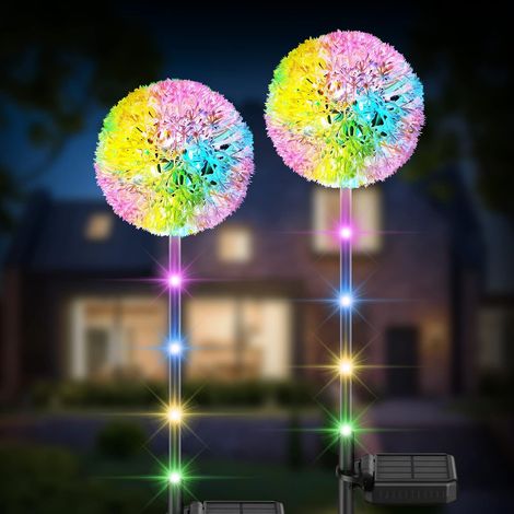 Lampes solaires d'extérieur, lot de 2, étanches IP65-AquaForge (1/5)