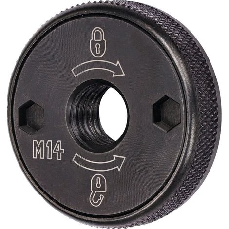 Dewalt – Ecrou à serrage rapide sans clé pour meuleuse M14 – Compatible meuleuses 125mm et 230mm – Filetage standard M14