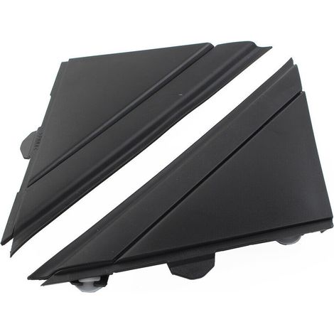 BEBUSINGOTO Türspiegel-Flaggenabdeckung 1SH17KX7AA Links Rechts Spiegel Dreieckplatte Zierleiste Ersatz für FIAT 500 2012 bis 2017 (Glänzend Schwarz)