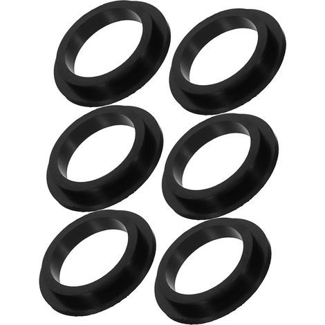 6 pièces Lot de Joints Toriques PVC Noir pour Pompe Piscine Filtre Sable Joint Étanche de Rechange Compatible pour Kit Détachées Réparation et Maintenance Filtre Piscine