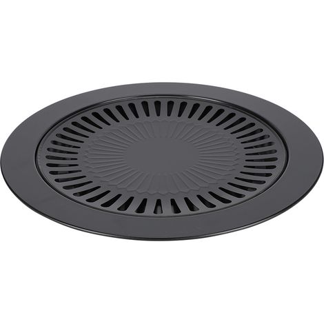 Poêle à barbecue domestique ronde antiadhésive sans fumée, plaque de cuisson pour barbecue, ustensiles de cuisine