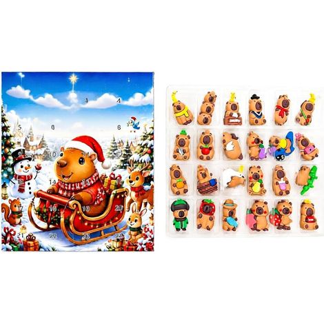New Kapibala Halloween Advent Calendar Countdown 24PCS Gift Christmas Blind Box - Type B - 3D