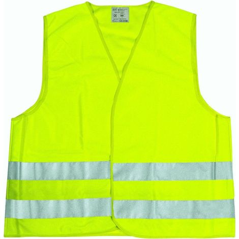 Gilet Giall Di Emergenza Ad Alta Visibility Catarifrangente Auto (1/2)