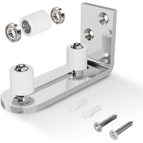 Silver Adjustable Floor Guide Wall/Door Bottom Guide For Sliding Wood Door (1/5)