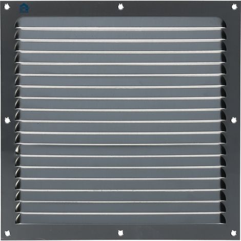 Grille estampée 436 largeur 250mm hauteur 250mm anodisé argent - RENSON - 16262